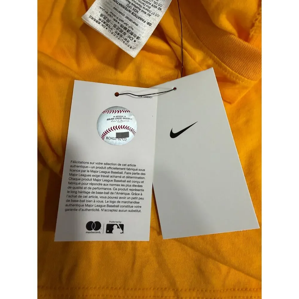 NWT‎ Men's XXL San Diego Padres Nike Gold Team Swoosh Lockup T-Shirt